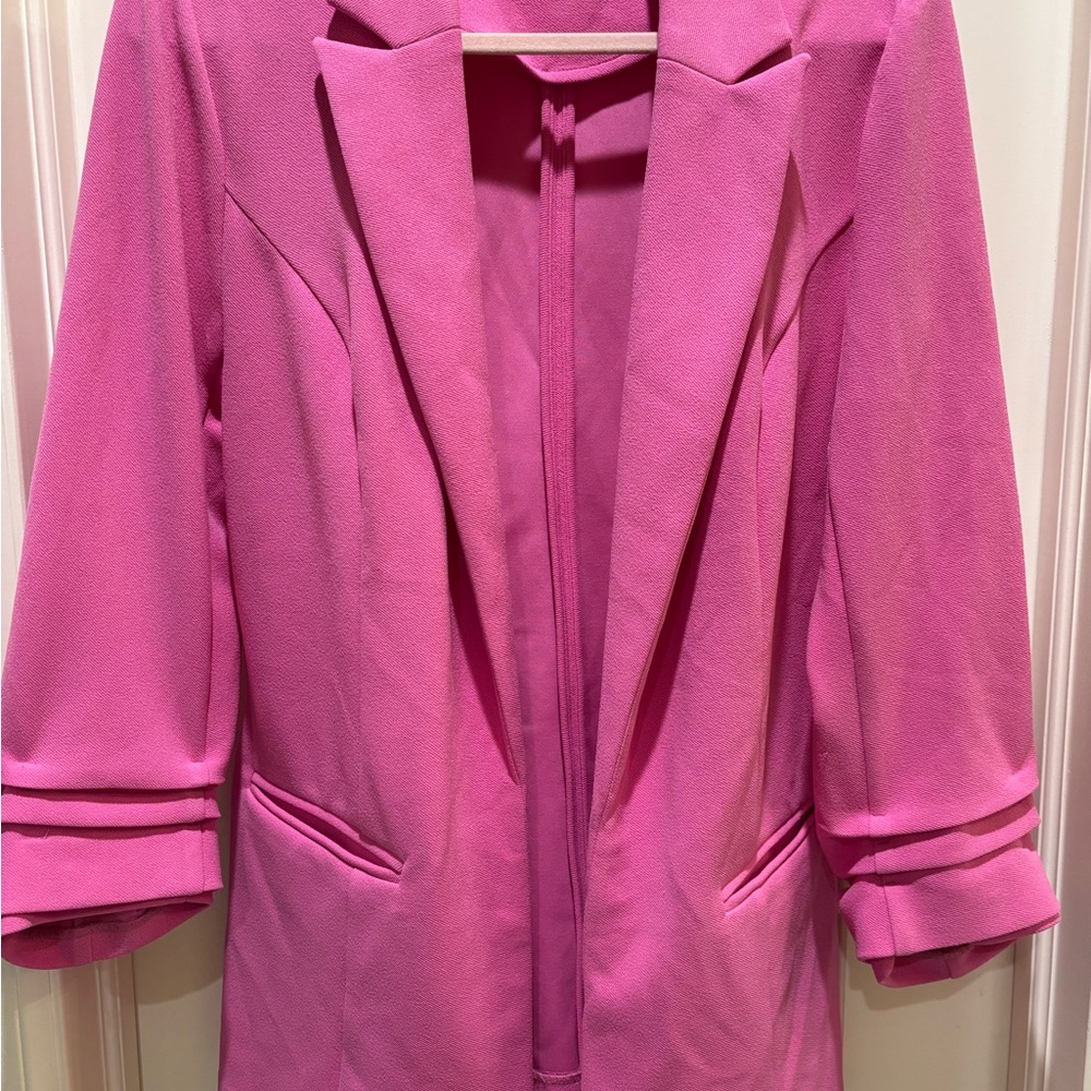 Bar III Vibrant Pink Women's Blazer